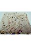 Handmade Crystal Drop Stone Beaded Writing, Cheesecloth Yemeni, Scarf, 4 Edge-Embroidered - 3