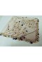 Handmade Crystal Drop Stone Beaded Writing, Cheesecloth Yemeni, Scarf, 4 Edge-Embroidered - 7