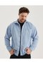 Men's Baby Blue Oversize Long Sleeve Velvet Shirt with Pockets - 5