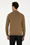 Men's Khaki Basic Knitwear Cardigan 50293526 -Vr027 - 5