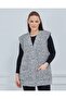 سترة نسائية محبوكة بنمط Houndstooth وسميكة للشتاء مع جيوب - 2