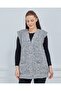 سترة نسائية محبوكة بنمط Houndstooth وسميكة للشتاء مع جيوب - 5