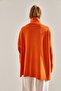 Women's Turtleneck Double Pocket Oversize Knitwear Poncho Sweater - 3