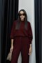 Claret Red Claire Modal Tracksuit - 5