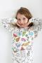 Long Sleeve Custom Pen Gift Paintable Girls Boys Pajama Set (Does Not Leave Stains after Washing) - 4