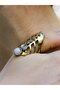 Natural Stone Round Moonstone Natural Stone Antique Adjustable Women's Ring Euy46Ay