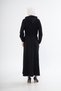 Women's 2 Thread Long Dress with Drawstring Waist, Hood and Pockets - 8