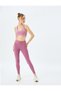 Sports Leggings High Waist Soft Touch Stitching Detailed Slim Fit - 2