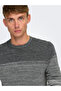 Onsfelix Reg 12 Crew Knit Noos 22029042 Light Grey Melange - 4