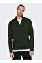 Onsphil Reg 12 - Struc Half Zip Knit Noos Rosin 22023210