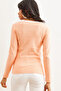 Women's Salmon White Collar Detailed Raised Lycra Blouse Blz- 19002746 - 2