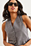 Women's Smoked Lined Fleto Pocket Woven Vest Ylk- 19000041 - 5