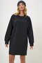 Women's Anthracite Crew Neck Sweatshirt Dress Alc-X13137 - 3