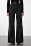 Siyah Taşlı Yüksek Bel Wide Leg Geniş Paça %100 Pamuk Non-Stretch Jeans TWOAW25JE00379 - 3
