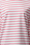 Pembe Çizgili Oversize/Geniş Kesim Bisiklet Yaka İnce Örme Sweatshirt TWOAW23SW00326 - 4