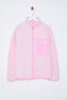 Winter Essentials Açık Pembe Kalın Polar Fermuarlı Cepli Örme Hırka/Sweatshirt TWOAW24SW00071 - 8