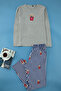 Gray Teddy Bear Regular Fit Knitted Pajamas Set Tmnaw25Pt00055 - 3