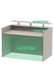 R06 Grey Textile Office Reception Desk - 180cm - 5
