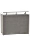 R06 Light Concrete Office Reception Desk - 120cm
