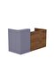 Natural Dijon Walnut-Dust Grey RD-2 Reception Desk 180 cm - 2