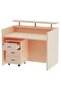 R06 Oak Office Reception Desk - 120cm