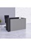 Zelda 26R001 Modern Reception Desk - Dust Grey