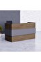 Truffle Davos Oak-Dust Grey RD-1 Reception Desk 180 cm
