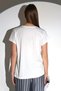 Women's White Short Sleeve Printed T-shirt - 7