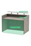 R06 Light Concrete Office Reception Desk - 180cm - 5