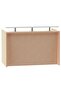 R06 Oak Office Reception Desk Without Drawers - 160cm