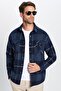 Men's Relax Fit Relax Cut Lumberjack Double Pocket Button Checked Winter Shirt - 3