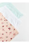 Lcw Baby Pink Elastic Waist Printed Baby Girl Boxer 3-Pack - 3