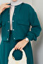 Women's Snap-Button Pocketed Skirt Set - 4