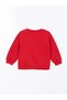 Red Long Sleeve Crew Neck Lcw Baby Sweatshirt - Baby Girl - 2