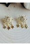 GOLD COLOR STARS SUN EARRING ACR5492 - 2