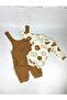 Bear Embroidered Cotton Baby Boy Jumpsuit - 2