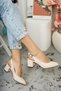 Gzhw711 Guaranteed Women's Open Back Classic Casual Style Stylish and Comfortable Heeled Shoes - 3