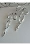 ACR6998 Model Silver Color Bow Earrings - 2