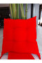 4-Piece Combination Pouf Square Chair Cushion Red 40 X 40 cm - 2