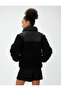 Plush Coat Stand-up Collar Pocket Detailed Zippered - 4