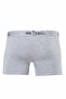 1120 Gray 3 Pieces Lycra Striped Cotton Men's Boxers - 2