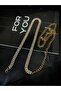 Women's Gold Stone Chain Belt - 6