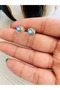 Xuping Rose Color Minimal Evil Eye Earrings 5 mm Acr1881