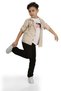 Shirt, Pants, T-Shirt 3-Piece Boys' Set Mnk1754 Beige - 4