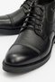 Men's Thick Sole Zippered Casual Boots Real Leather Br 07089 Black - 3