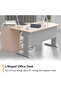 Stazion 1412 Modern Office Workstation Oak - 3