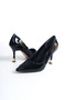 Hco Metal Buckle Stylish Women's Siteletto Shoes - 2
