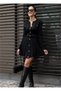 Black Gold Buttoned Knit Pleated Cardigan Skirt Set Suitable for XS-S-M Size. - 2