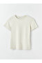 Crew Neck Plain Short Sleeve Women's T-Shirt - 6