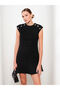 Lcw Visionwomen's Crew Neck Self Patterned Sleeveless Dress - 2